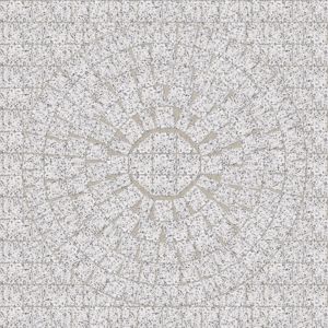 GRANIT LUBUSKI ZIEL-BRUK_GRANIT_LUBUSKI_bialy_kompozycja_kolo_146x138cm