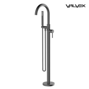 CANNOLI Gun Metal  Freestanding bath mixer