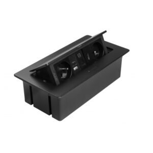 Gniazdo meblowe MULTISOFT 2x gniazdo z uziem, USB A+C, RJ45, HDMI 2.0,