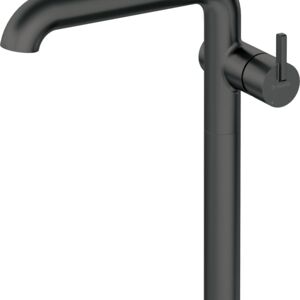 SILIA Washbasin tap, tall, with rectangular spout, nero