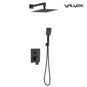 ARS Black Concealed shower set