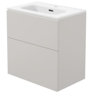 PRIZMA - Waschbeckenschrank, mit Waschbecken - 60 cm - kaschmir