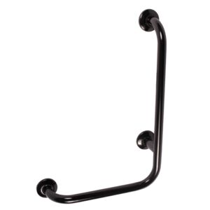Right-angle handrail for the disabled 6/4 right 90° black steel