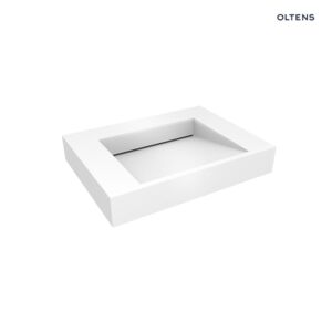 Oltens Stila Wall-Mounted Lavatory Basin 60x45 cm LavaForm gloss white