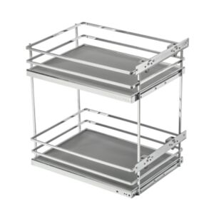 Side cargo basket MovixPro, 2 shelves, for a 400 mm cabinet, without s