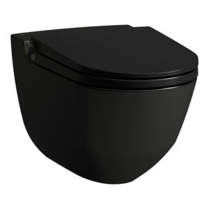 CLEANET RIVA Toaleta myjąca podwieszana Rimless, z deską WC