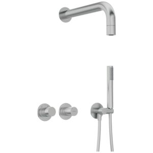 SILIA HEXA - Concealed shower set, with a fixed shower head