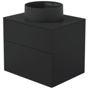 PRIZMA - Waschbeckenschrank, mit Granitwaschbecken - 360 mm - nero