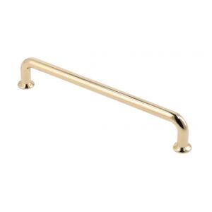 Zamak handle NORD C = 320 mm shiny gold