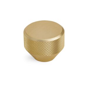 Gałka do mebli mosiądz satynowy ⌀36mm radełkowany Mesh 8891.220