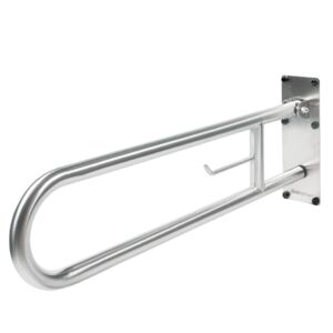 Swing-up handrail 800 mm matte stainless steel