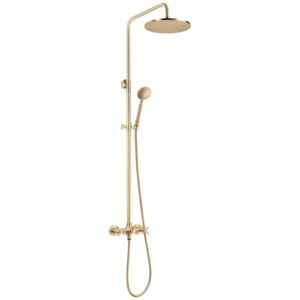 TEMISTO - Deszczownica z baterią prysznicową - mosiądz - NAC_M4QT