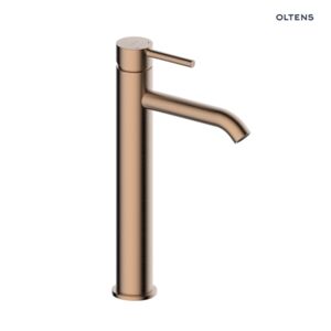 Oltens Molle bateria umywalkowa stojąca wysoka miedź szczotkowana