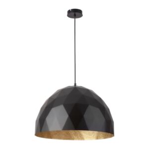 Lampa wisząca DIAMENT czarno-złoty L
