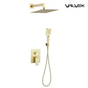 ARS Brushed Gold Concealed shower set
