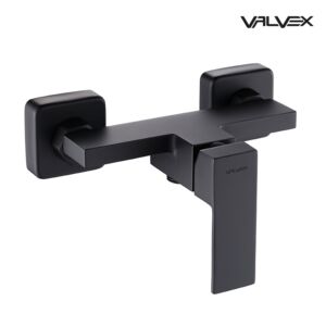 ARS Black Brause-Wand-Mischbatterie mit Garnitur