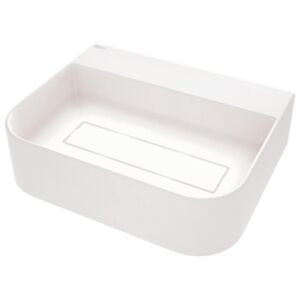 ARNIKA - Granite washbasin, countertop, with tap shelf - with cover