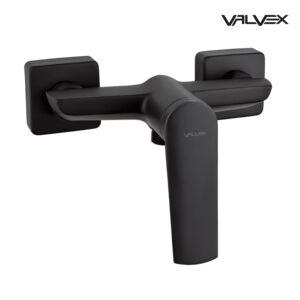 SOHO Black Brause-Wand-Mischbatterie mit Garnitur