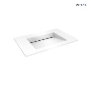 Oltens Stila cabinet wash basin 90x45 cm LavaForm, glossy white