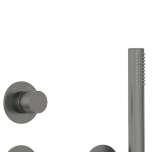 SILIA Concealed shower set, with a fixed shower head, titanium