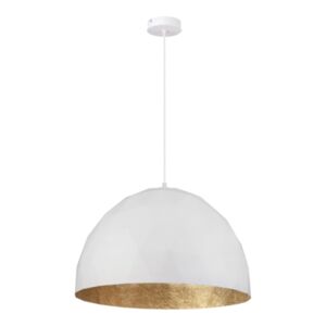 Lampa wisząca DIAMENT biało-złoty L
