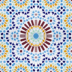 Baha - Moroccan ceramic tiles 20x20 cm, 12 tiles per set (0.5 m²)