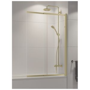 Sensi Light Gold two-piece bathtub screen