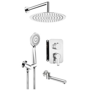 ARNIKA - Concealed shower set, with bath spout - chrome - BXYY0QAM