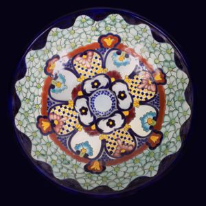 Juanetta - hand-painted spherical spinning basin from Mexico 05_Diffuse