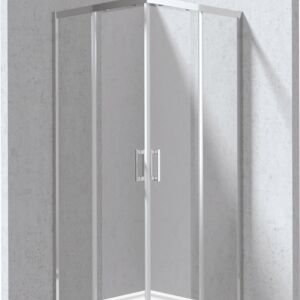 FUNKIA EVO Shower cabin with tray, square, 80x80 cm, chrome
