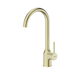 CANNOLI Brushed Gold Single-handle kitchen faucet with side lever