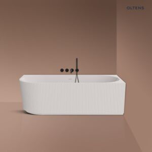 Oltens Hamnes corner bathtub 160x75 cm right, white 11008000