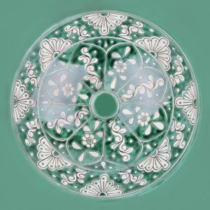 Baila- hand-painted spherical circulation basin from Mexico 02_Diffuse