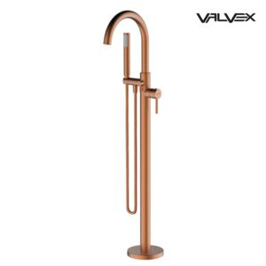 CANNOLI Satin Copper  Freestanding bath mixer