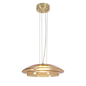 Pendant lamp Ombre 34 glass amber white shade single GX53
