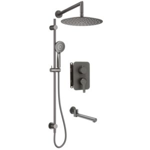 ARNIKA - Concealed shower set, with mixer BOX - titanium - BXYWDQAM