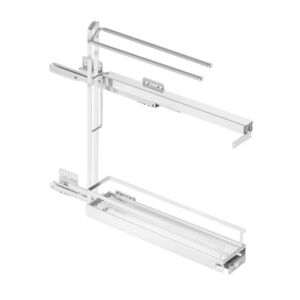 The narrow pull-out with shelf and towel holder Style