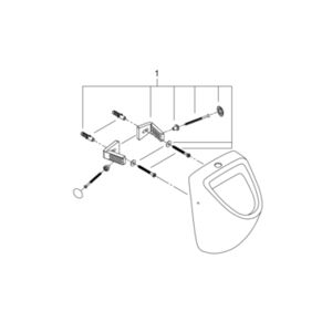 Tempesta systemy prysznicowe System wannowo-prysznicowy z termostatem do montażu ściennego 26978001