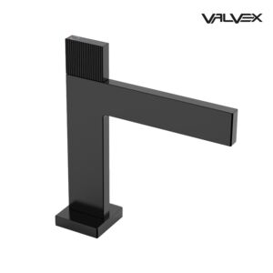 VARSO Black Washbasin mixer without pop-up drain