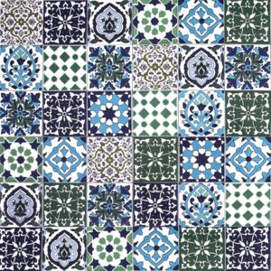 Muhit - Decorative Tunisian Patchwork 10 x 10 cm, 50 tiles per box