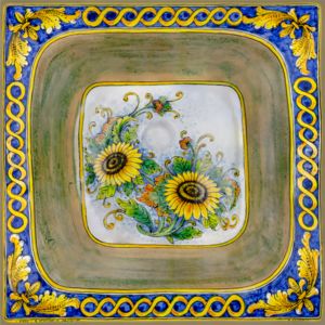 Campo di Girasoli - Italian hand-painted kitchen sink 03_Diffuse
