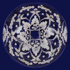 Felisa - hand-painted countertop basin from Mexico 04_Diffuse