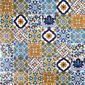 Wati - Decorative Tunisian Patchwork 10 x 10 cm, 50 tiles per box