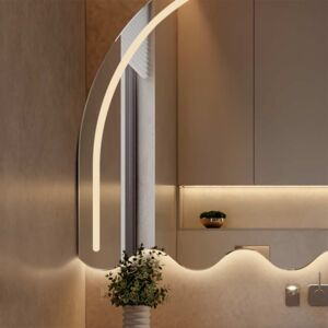 Lustro Lomi – półokrągłe z oświetleniem do makijażu