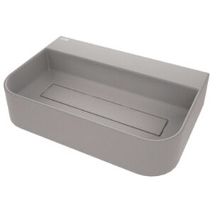 ARNIKA - Granite washbasin, countertop, with tap shelf - with cover