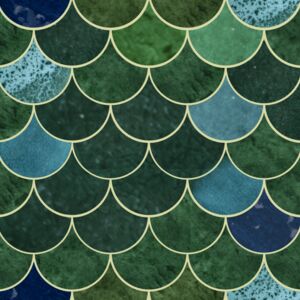 Rybia Łuska - zestaw płytek "Leśna Polana" z serii "Woda" Lake in the Valley