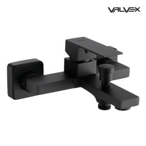 ARS Black Wall mounted bath mixer
