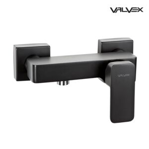 Loft Black Wall mounted shower mixer