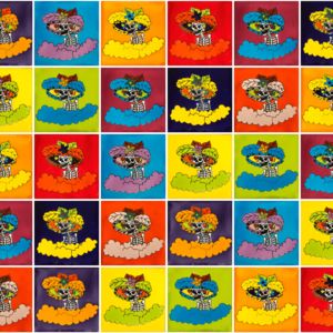 Catrinas - Zestaw Patchwork płytek meksykańskich
