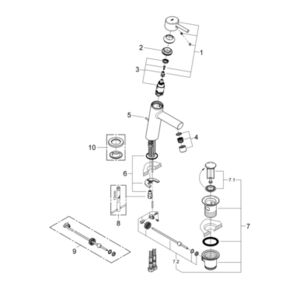 Tempesta systemy prysznicowe System prysznicowy z przełącznikiem do montażu ściennego 26980001